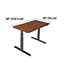 Vari® Electric Standing Desk, 60" x 30", Dark Wood Thumbnail 4