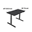 Vari® Electric Standing Desk, 60" x 30", Black Thumbnail 4