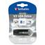 Verbatim® Store 'n' Go V3 USB 3.0 Flash Drive, 8 GB, Black/Gray Thumbnail 1