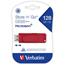 Verbatim® Store 'n' Go USB 2.0 Flash Drive, 128 GB, Red Thumbnail 1
