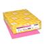 Astrobrights® Colored Cardstock, 8.5" x 11", 65 lb, Pulsar Pink, 250 Sheets/PK Thumbnail 1