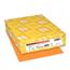 Astrobrights Colored Cardstock, 8.5" x 11", 65 lb, Cosmic Orange, 250 Sheets/PK Thumbnail 1