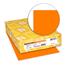 Neenah Paper Exact Brights Paper, 8 1/2" x 11", Bright Orange, 20 lb./74 gsm., 5000/CT Thumbnail 2