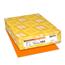 Neenah Paper Exact Brights Paper, 8 1/2" x 11", Bright Orange, 20 lb./74 gsm., 5000/CT Thumbnail 1