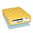 Neenah Paper Exact Colored Index Cardstock, 8.5" x 11", 90 lb, Blue, 250 Sheets/PK Thumbnail 1