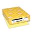 Neenah Paper Exact Colored Index Cardstock, 8.5" x 11", 90 lb, Canary, 250 Sheets/PK Thumbnail 1