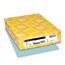 Neenah Paper Exact Vellum Bristol Colored Cardstock, 8.5" x 11", 67 lb, Blue, 250 Sheets/PK Thumbnail 1