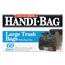 Handi-Bag® Super Value Pack Trash Bags, 30gal, .65mil, 30 x 33, Black, 60/Box Thumbnail 3