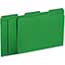 W.B. Mason Co. File Folders, 1/3 Cut One-Ply Tab, Letter, Green/Light Green, 100/BX Thumbnail 1