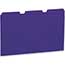 W.B. Mason Co. File Folders, 1/3 Cut One-Ply Top Tab, Letter, Violet/Light Violet, 100/BX Thumbnail 1