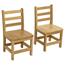 Wood Designs™ 16" Solid Hardwood Chairs, 28-7/8"H x 16"W x 14-3/4"D, 2/PK Thumbnail 1