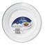 WNA Masterpiece Plastic Dinnerware, White/Silver, 10 1/4", 10/Pack Thumbnail 1