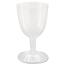 WNA Comet Plastic Wine Glasses, 6 oz, Clear, Two-Piece Construction Thumbnail 1