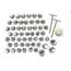 Winco® Stainless Steel Cake Decorating Set, 52 Tips Thumbnail 2