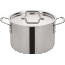 Winco® Tri-Gen™ Tri-Ply Stainless Steel Stock Pot with Cover, 8 qt. Thumbnail 1