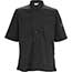 Winco® Tapered Fit Ventilated Shirts, Black XL Thumbnail 1