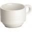 Winco® 3 1/4" Zendo Porcelain Coffee Cup, Bright White, 36/CS Thumbnail 1