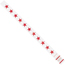 W.B. Mason Co. Tyvek Wristbands, 3/4" x 10", Stars, Red/White, 500/CS Thumbnail 1
