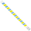 W.B. Mason Co. Tyvek Wristbands, 3/4" x 10", Stripes, Blue/Yellow, 500/CS Thumbnail 1