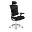 X-Chair X3 Elemax Cooling Heating and Massage Management Chair with Headrest, Black Thumbnail 2