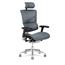 X-Chair X3 Elemax Cooling Heating and Massage Management Chair with Headrest, Grey Thumbnail 2