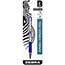 Zebra® F-301 Ballpoint Retractable Pen, Blue Ink, Medium Thumbnail 1