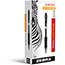 Zebra® Sarasa Retractable Gel Pen, Black Ink, Fine, Dozen Thumbnail 1