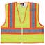 MCR™ Safety Safety Vest, Flame Resistant, Hi Viz Yellow/Orange, Large Thumbnail 1