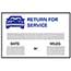 Auto Supplies Static Cling Reminders, Return for Service, 100/BX Thumbnail 1
