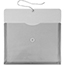 JAM Paper Plastic Envelopes with Button & String Tie Closure, Letter Booklet, 9 3/4" x 13", Smoke Gray, 108/PK Thumbnail 2