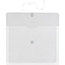 JAM Paper Plastic Envelopes with Button & String Tie Closure, Letter Booklet, 9 3/4" x 13", Clear, 108/PK Thumbnail 2