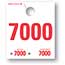 Auto Supplies 4 Digit Dispatch Number, 4DN-7, Series 7000-7999, White, 1000/BX Thumbnail 1