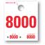 Auto Supplies 4 Digit Dispatch Number, 4DN-8, Series 8000-8999, White, 1000/BX Thumbnail 1