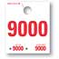 Auto Supplies 4 Digit Dispatch Number, 4DN-9, Series 9000-9999, White, 1000/BX Thumbnail 1