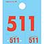 Auto Supplies Service Dispatch Numbers, Blue, 3D-NR, 000-999, 1000/BX Thumbnail 1