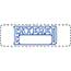 Auto Supplies Self Inking Stamp, ENTERED, Blue Ink, 1/2" x 1 5/8" Thumbnail 1