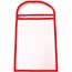 Auto Supplies WorkTicket Holder, Red, Clear Front & Back, 11" x 13", 25/BX Thumbnail 1