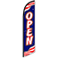 Auto Supplies Swooper Banner, Open, Red/White/Blue Thumbnail 1