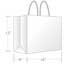 Duro Bag White Tote Shopping Bag, 16" x 6" x 12", 65 lb., 250/CT Thumbnail 1