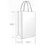 Duro Bag White Gem Shopping Bag, 5.25" x 3.25" x 8 3/8", 70 lb., 250/CT Thumbnail 1