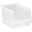 Quantum® Storage Systems Ultra Stack & Hang Bins, 13-5/8", x 8-1/4" x 8", Clear, 12/CT Thumbnail 1