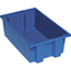 Quantum Storage Systems Genuine Stack & Nest Totes, 18" x 11" x 6", Blue Thumbnail 1